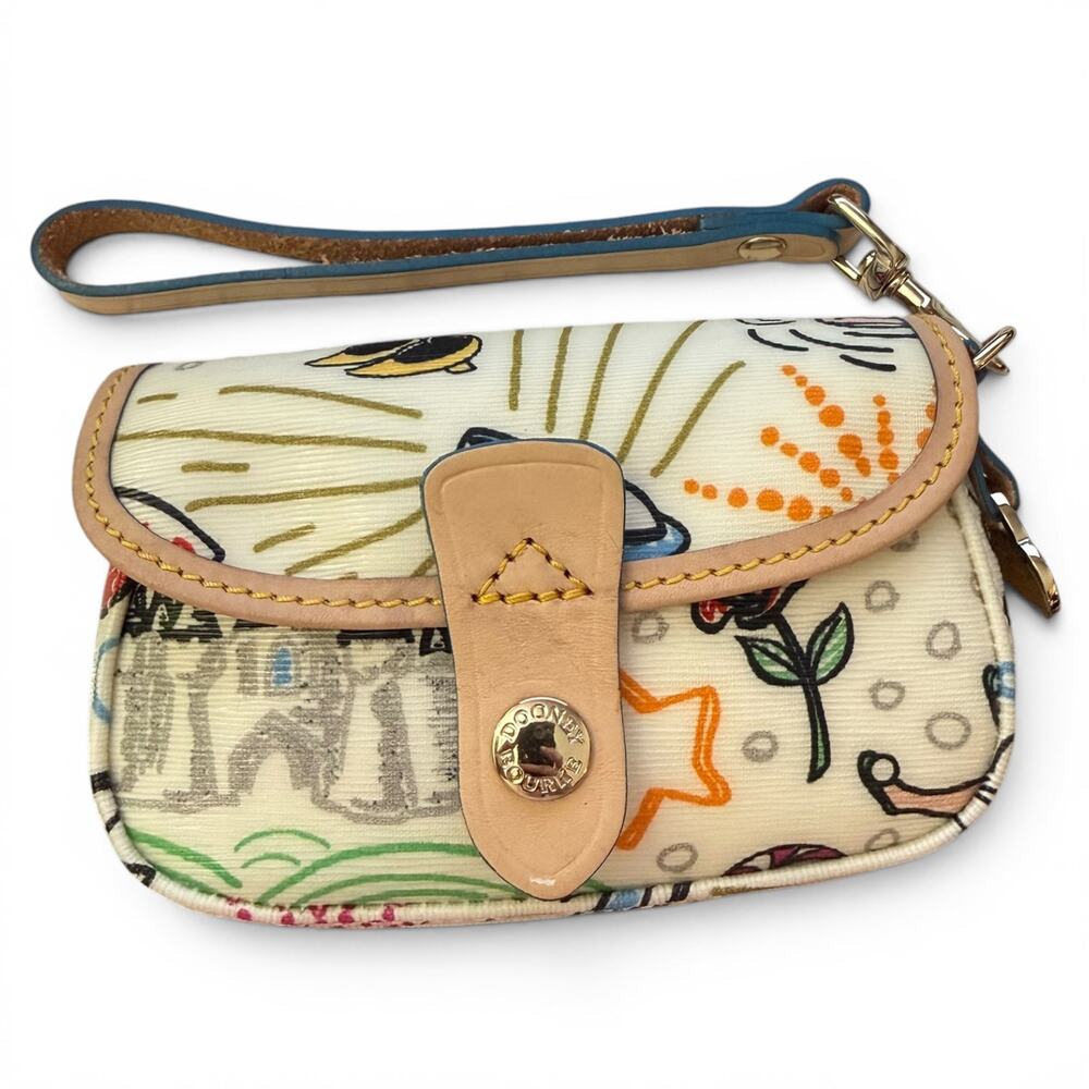 Dooney & Bourke Disney Sketch Princess Castle Wristlet Pouch